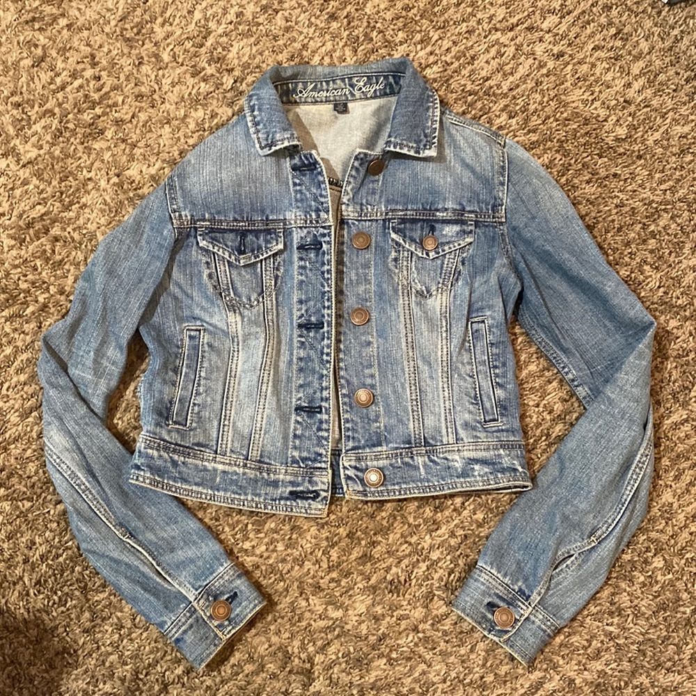 American eagle jean jacket size small